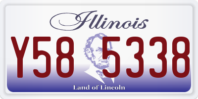 IL license plate Y585338