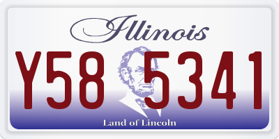 IL license plate Y585341