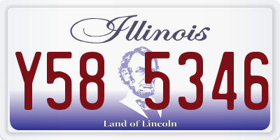 IL license plate Y585346