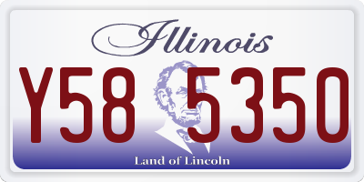 IL license plate Y585350