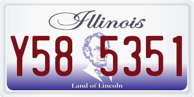 IL license plate Y585351