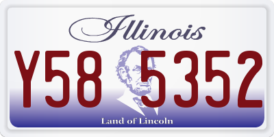 IL license plate Y585352