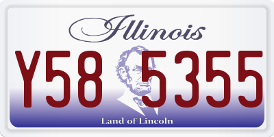 IL license plate Y585355