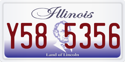 IL license plate Y585356