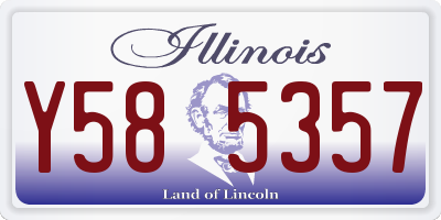 IL license plate Y585357