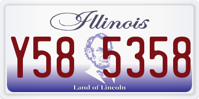 IL license plate Y585358