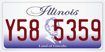 IL license plate Y585359