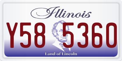 IL license plate Y585360