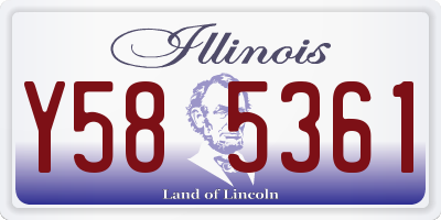 IL license plate Y585361