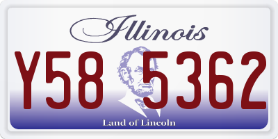 IL license plate Y585362