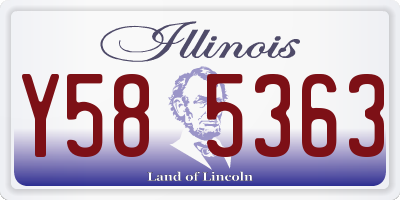 IL license plate Y585363