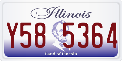 IL license plate Y585364