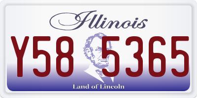 IL license plate Y585365