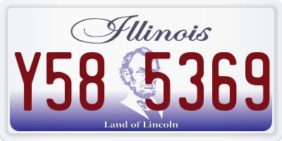 IL license plate Y585369