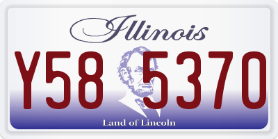 IL license plate Y585370