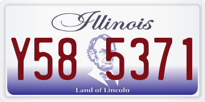 IL license plate Y585371