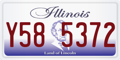 IL license plate Y585372