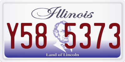 IL license plate Y585373