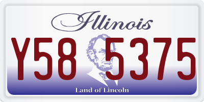 IL license plate Y585375