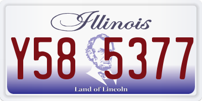 IL license plate Y585377