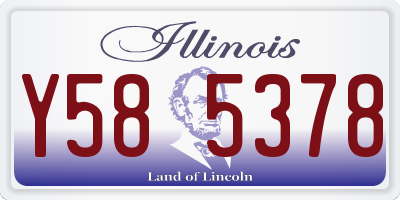 IL license plate Y585378