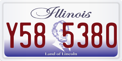 IL license plate Y585380