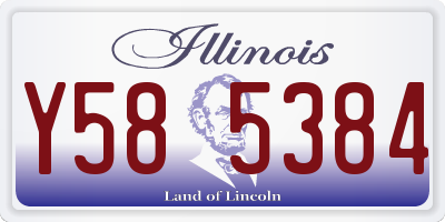 IL license plate Y585384