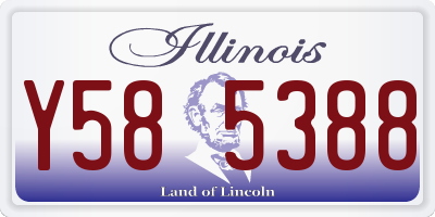 IL license plate Y585388