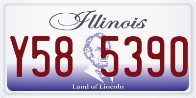 IL license plate Y585390