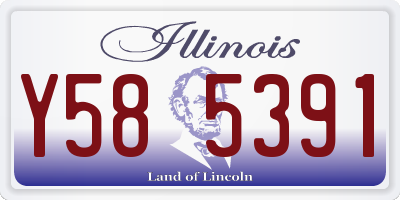 IL license plate Y585391