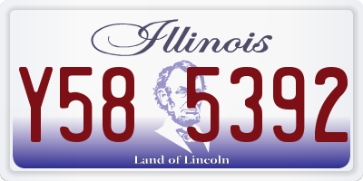 IL license plate Y585392