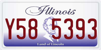 IL license plate Y585393