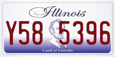 IL license plate Y585396