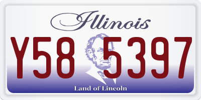 IL license plate Y585397