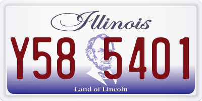 IL license plate Y585401