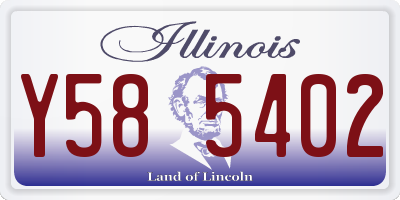 IL license plate Y585402