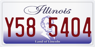 IL license plate Y585404