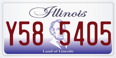 IL license plate Y585405
