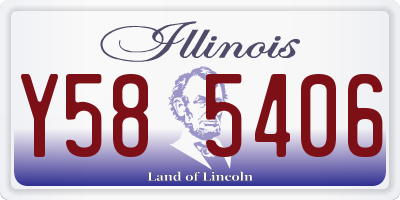IL license plate Y585406