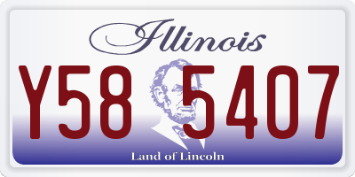 IL license plate Y585407