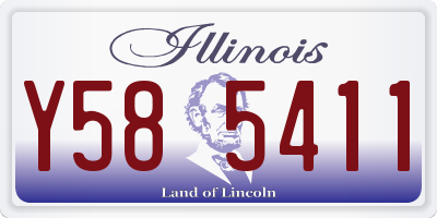 IL license plate Y585411