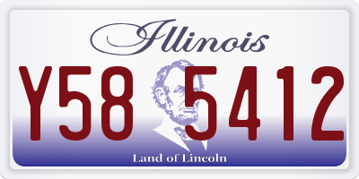 IL license plate Y585412