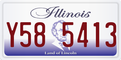 IL license plate Y585413