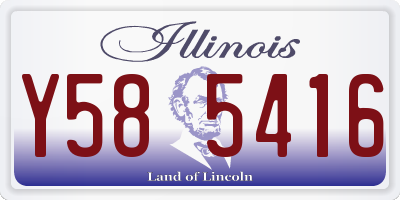 IL license plate Y585416