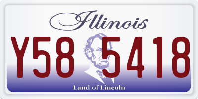 IL license plate Y585418