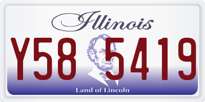 IL license plate Y585419