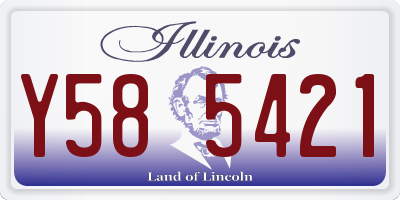 IL license plate Y585421