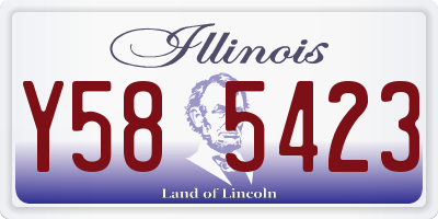 IL license plate Y585423