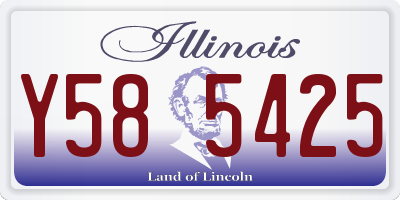 IL license plate Y585425