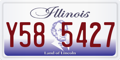 IL license plate Y585427